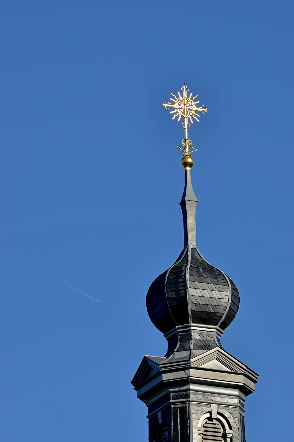 Turmspitze der Schlosskirche Blieskastel © Franz Ludwig Sebastian